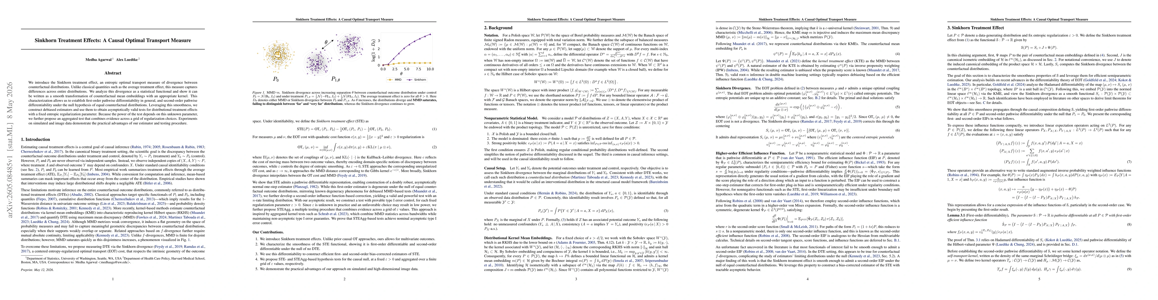 Thumbnail for Sinkhorn Treatment Effects: A Causal Optimal Transport Measure
