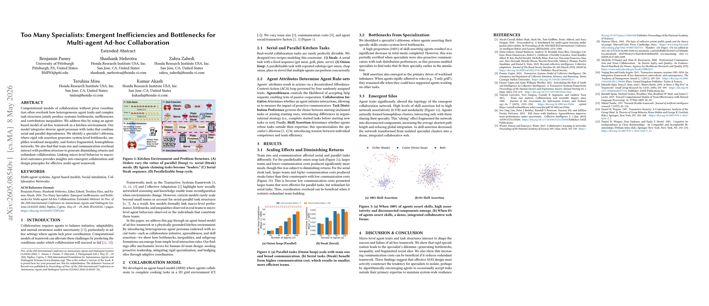Thumbnail for Too Many Specialists: Emergent Inefficiencies and Bottlenecks for Multi-agent Ad-hoc Collaboration