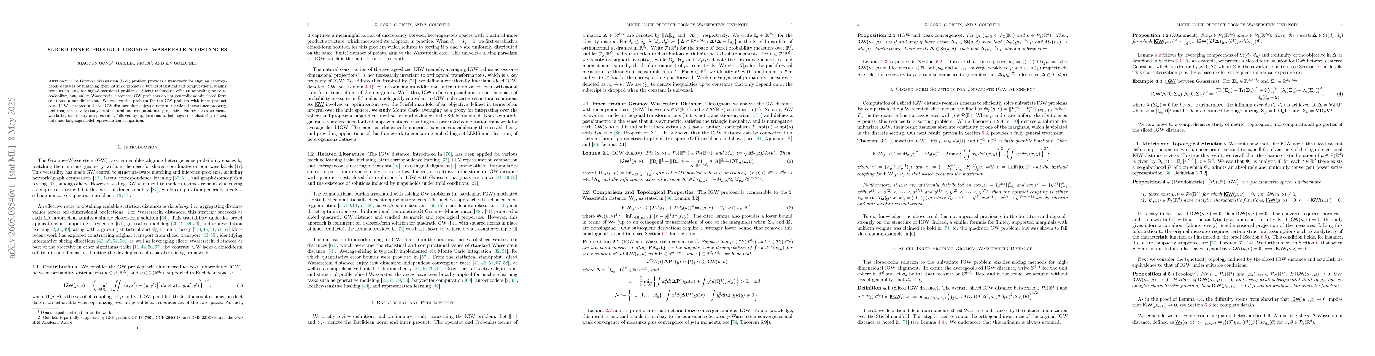 Thumbnail for Sliced Inner Product Gromov-Wasserstein Distances
