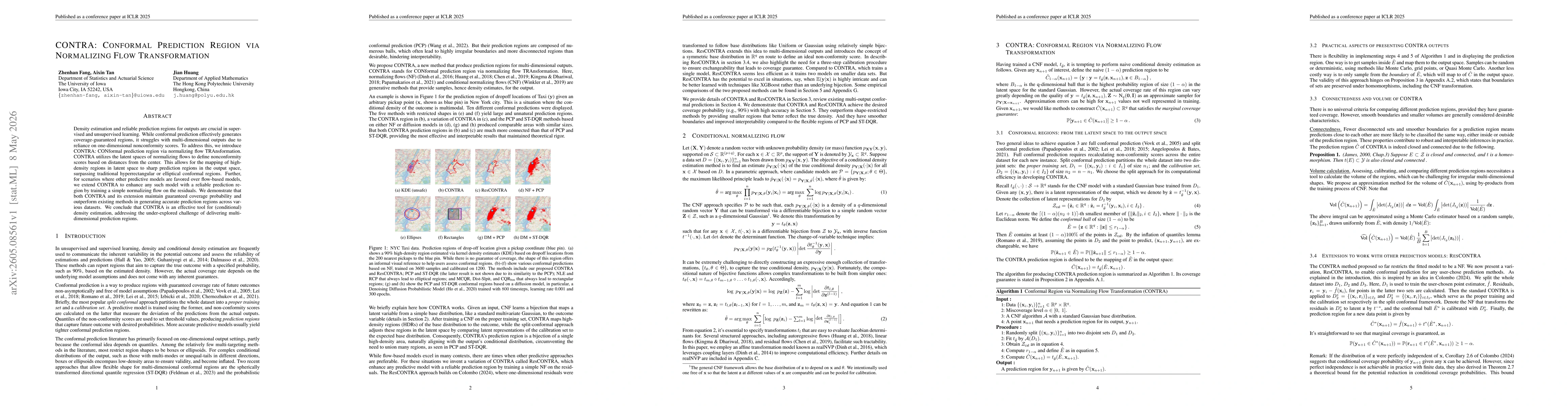 Thumbnail for CONTRA: Conformal Prediction Region via Normalizing Flow Transformation