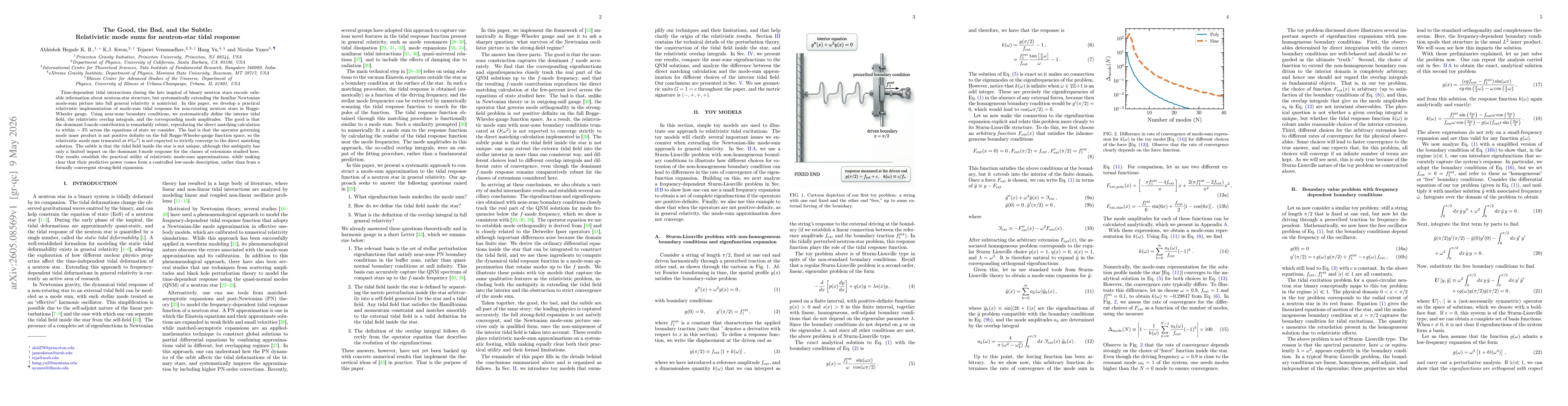 Thumbnail for The Good, the Bad, and the Subtle: Relativistic mode sums for neutron-star tidal response