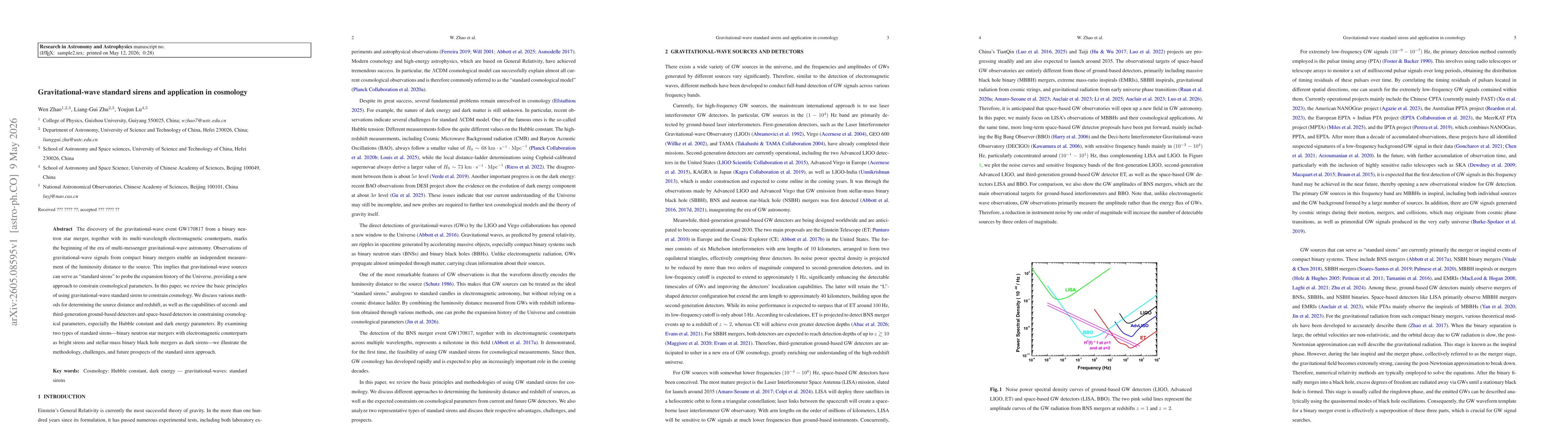 Thumbnail for Gravitational-wave standard sirens and application in cosmology