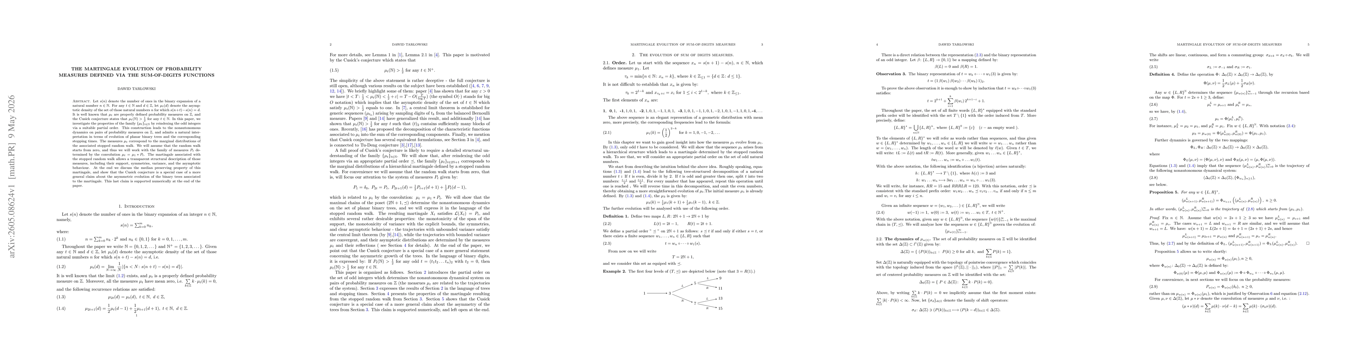 Thumbnail for The martingale evolution of probability measures defined via the sum-of-digits functions