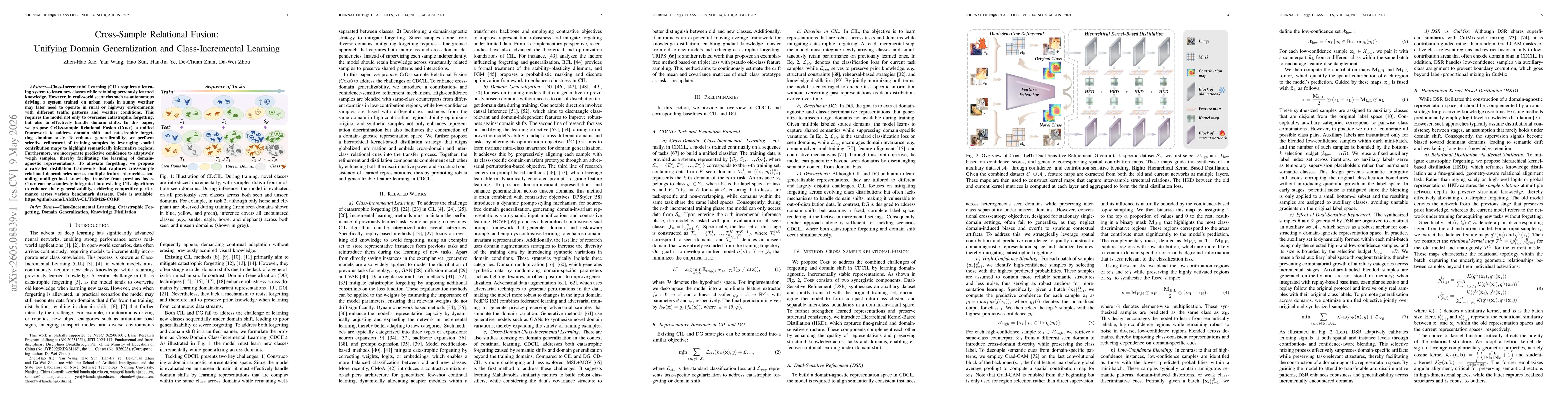 Thumbnail for Cross-Sample Relational Fusion: Unifying Domain Generalization and Class-Incremental Learning