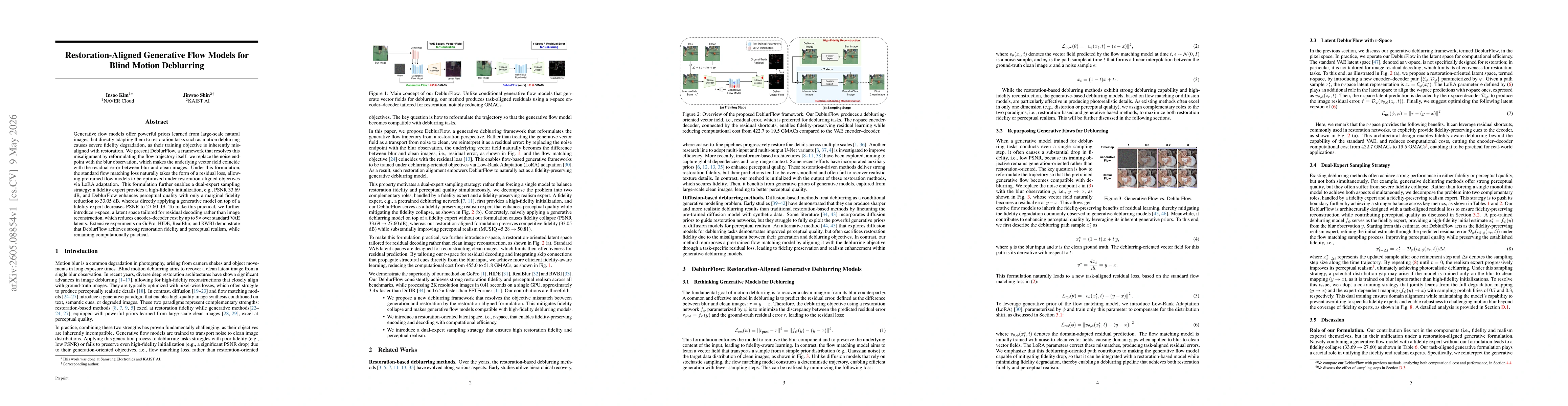 Thumbnail for Restoration-Aligned Generative Flow Models for Blind Motion Deblurring