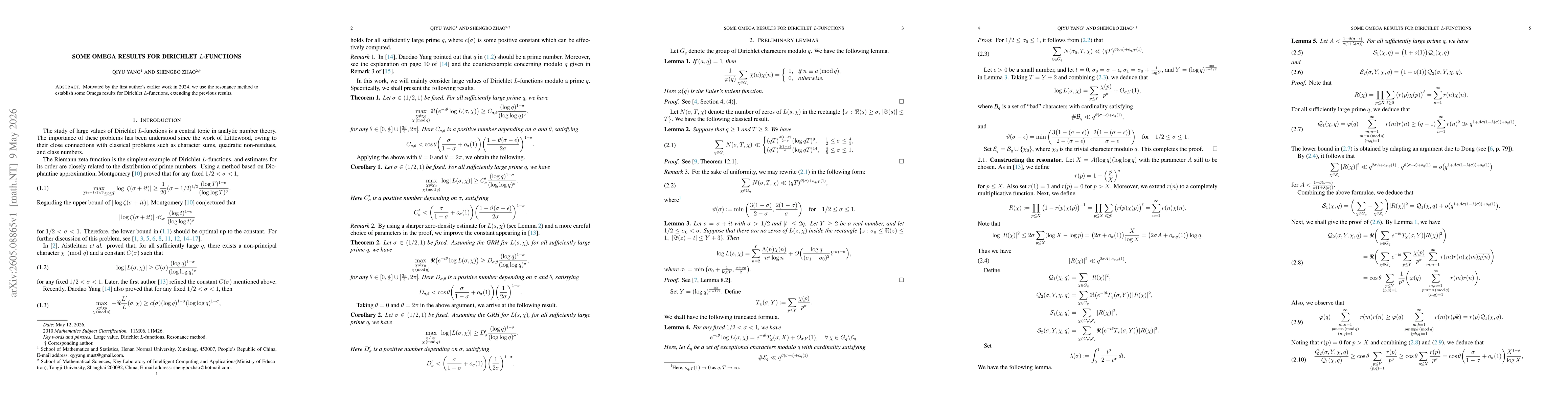 Thumbnail for Some Omega results for Dirichlet $L$-functions