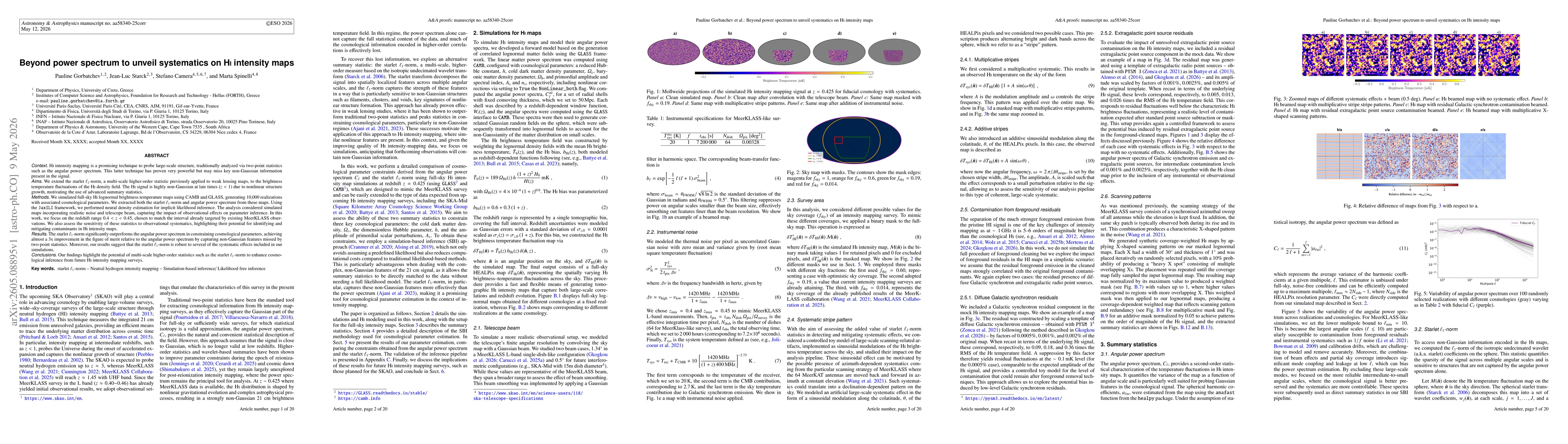 Thumbnail for Beyond power spectrum to unveil systematics on HI intensity maps