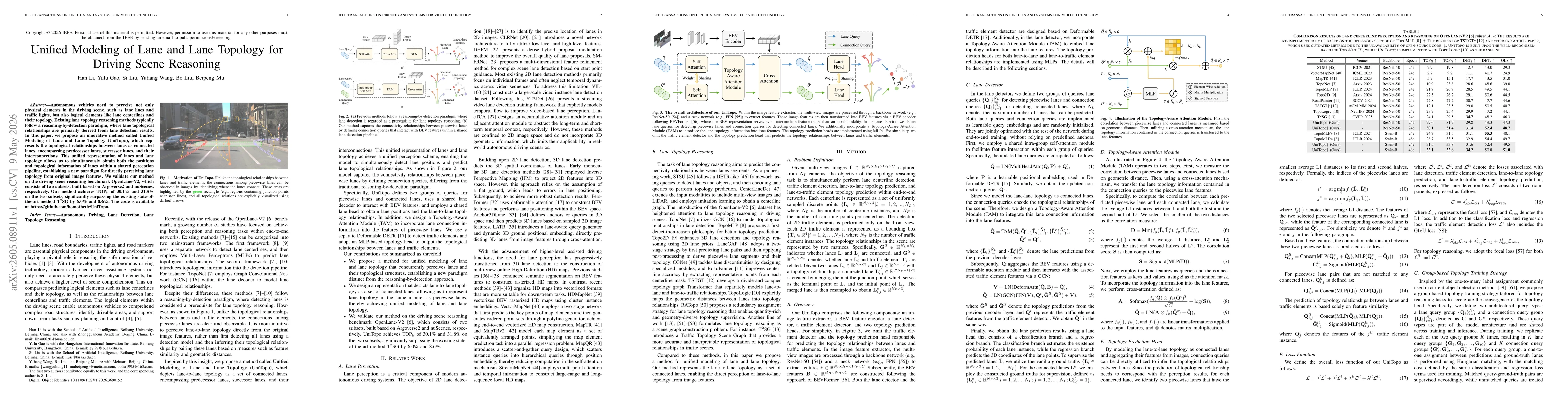 Thumbnail for Unified Modeling of Lane and Lane Topology for Driving Scene Reasoning