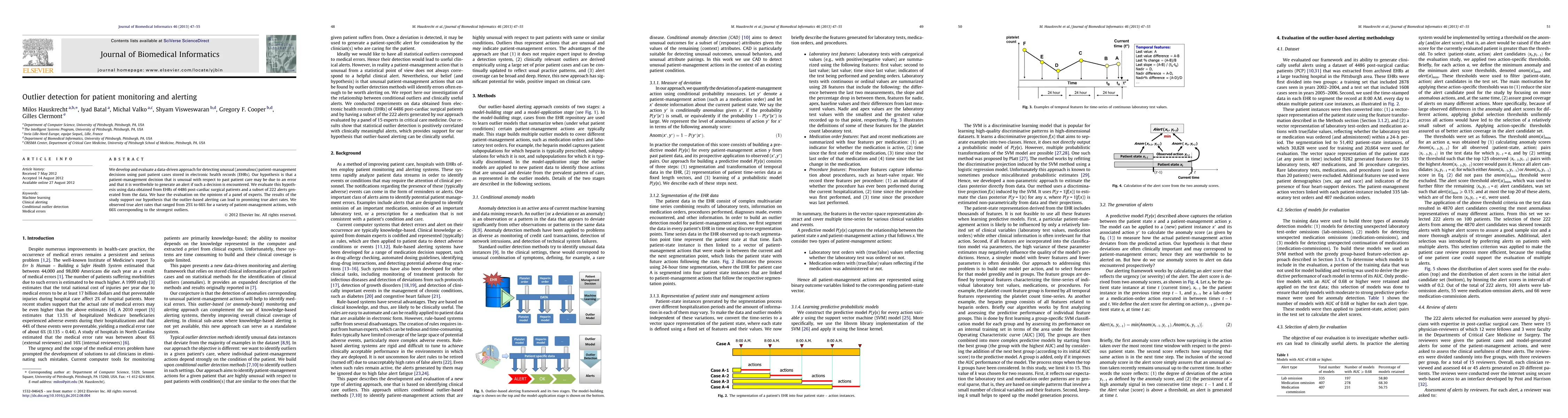 Thumbnail for Outlier detection for patient monitoring and alerting