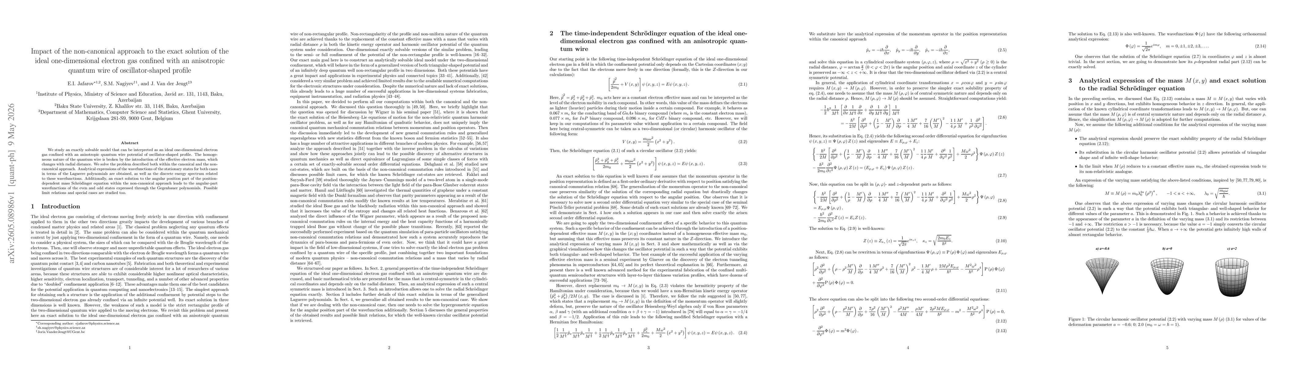 Thumbnail for Impact of the non-canonical approach to the exact solution of the ideal one-dimensional electron gas confined with an anisotropic quantum wire of oscillator-shaped profile