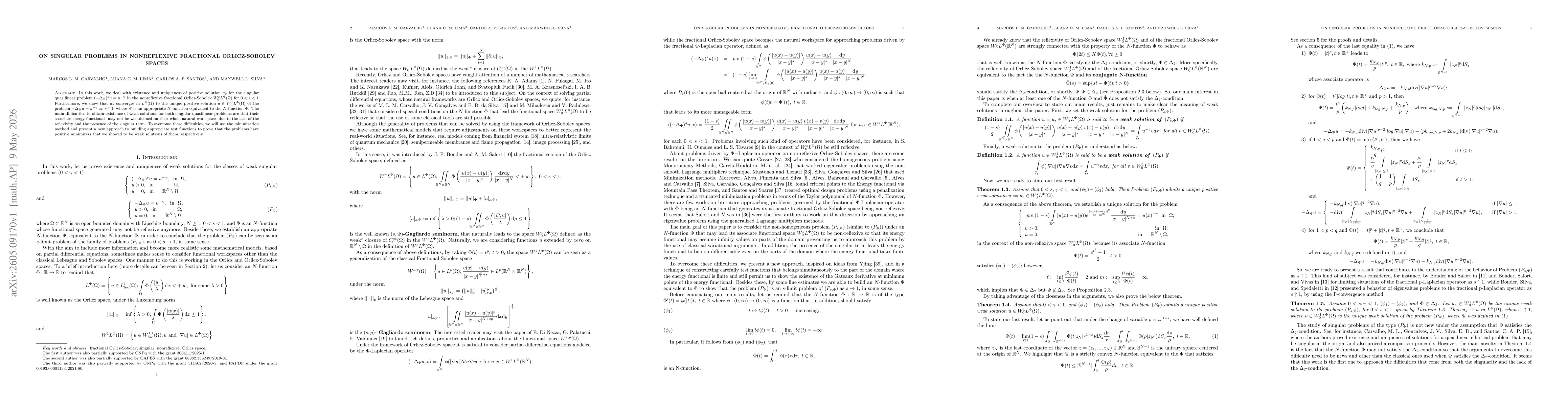 Thumbnail for On singular problems in nonreflexive fractional Orlicz-Sobolev spaces