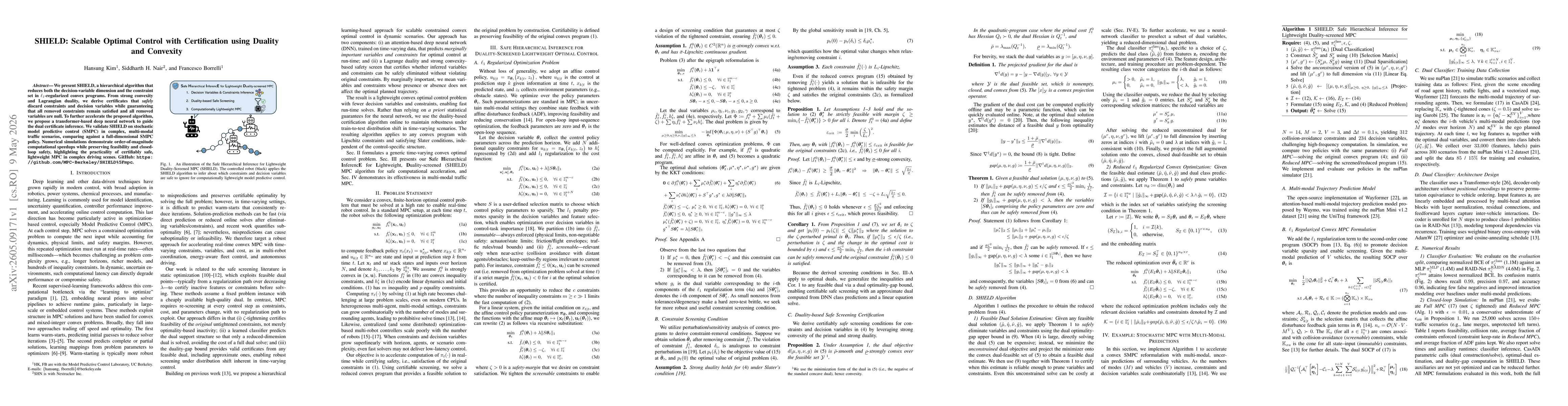 Thumbnail for SHIELD: Scalable Optimal Control with Certification using Duality and Convexity