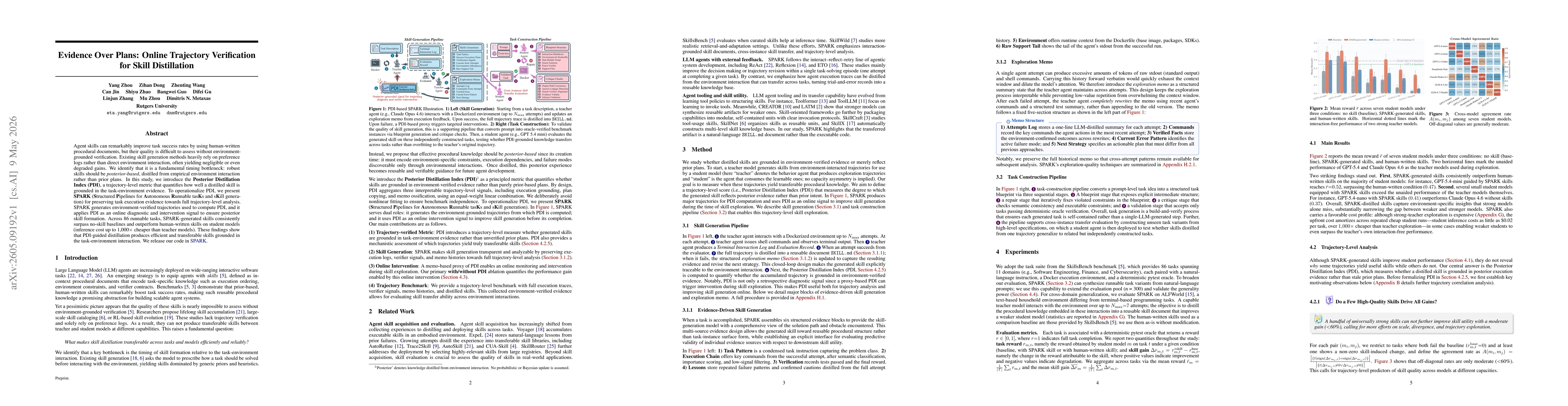 Thumbnail for Evidence Over Plans: Online Trajectory Verification for Skill Distillation