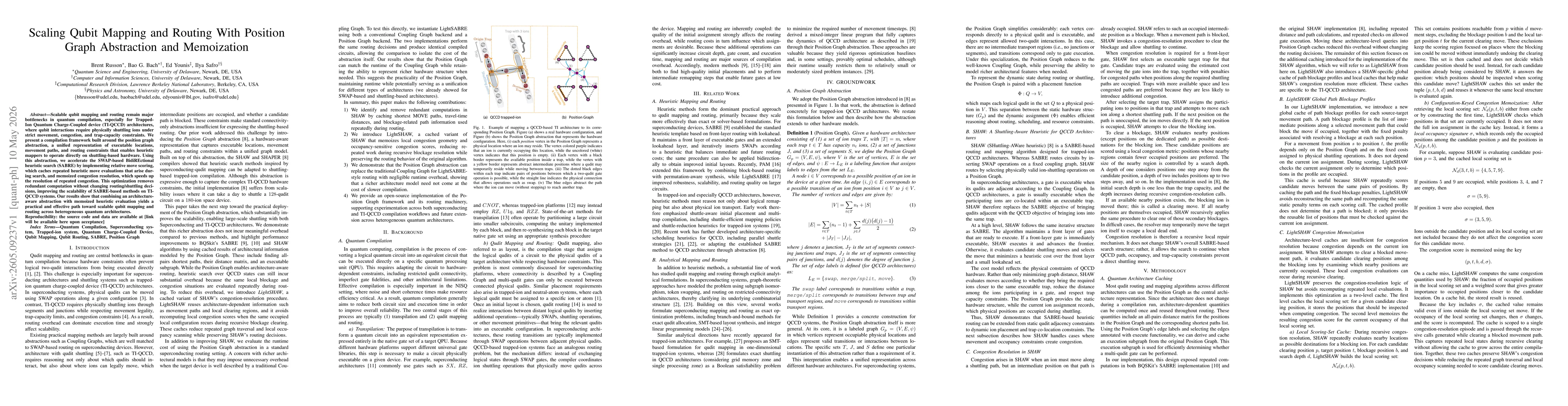 Thumbnail for Scaling Qubit Mapping and Routing With Position Graph Abstraction and Memoization