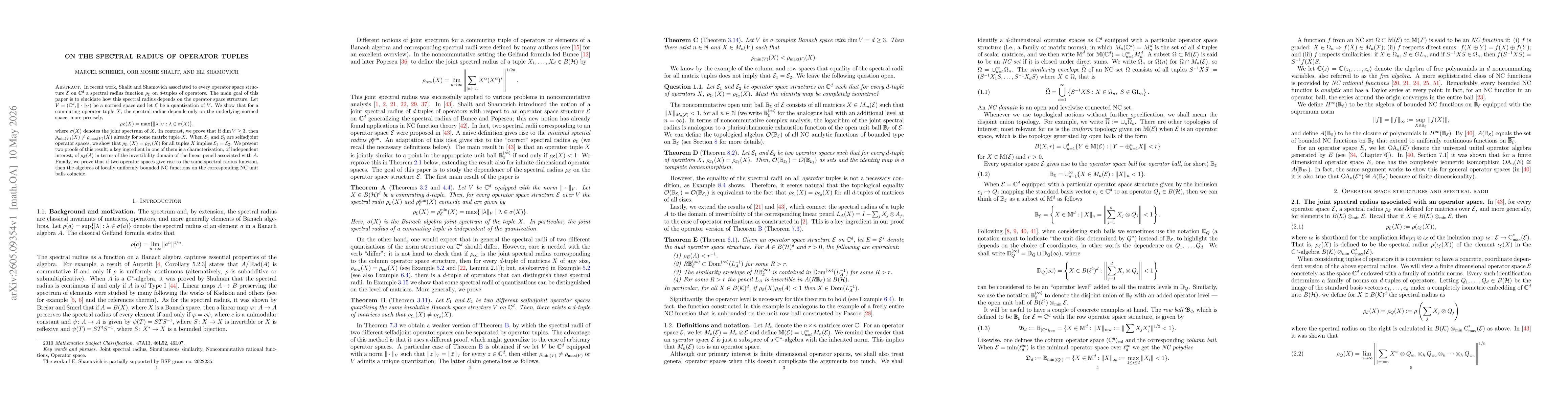 Thumbnail for On the spectral radius of operator tuples