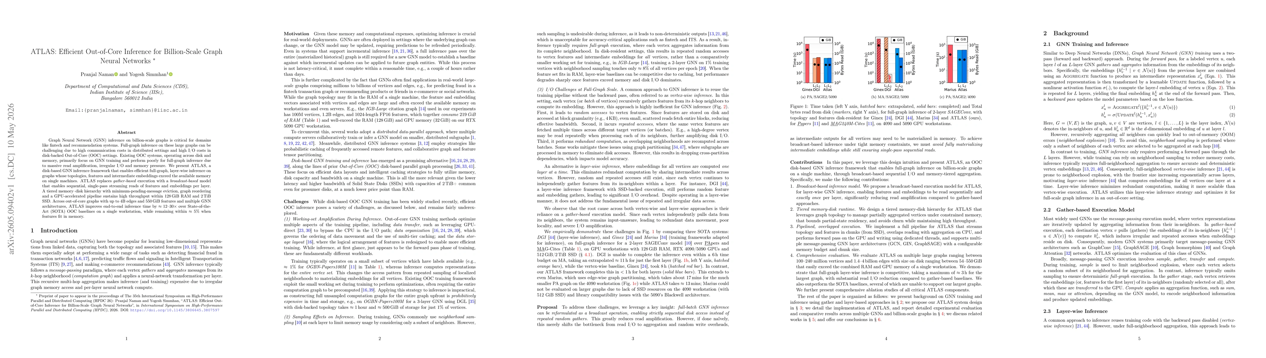 Thumbnail for ATLAS: Efficient Out-of-Core Inference for Billion-Scale Graph Neural Networks