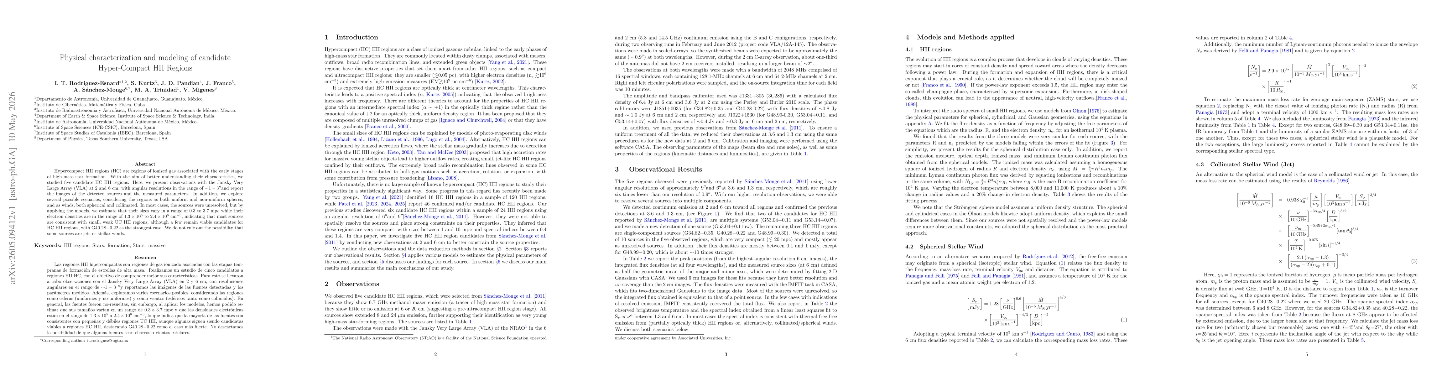 Thumbnail for Physical characterization and modeling of candidate Hyper-Compact HII Regions