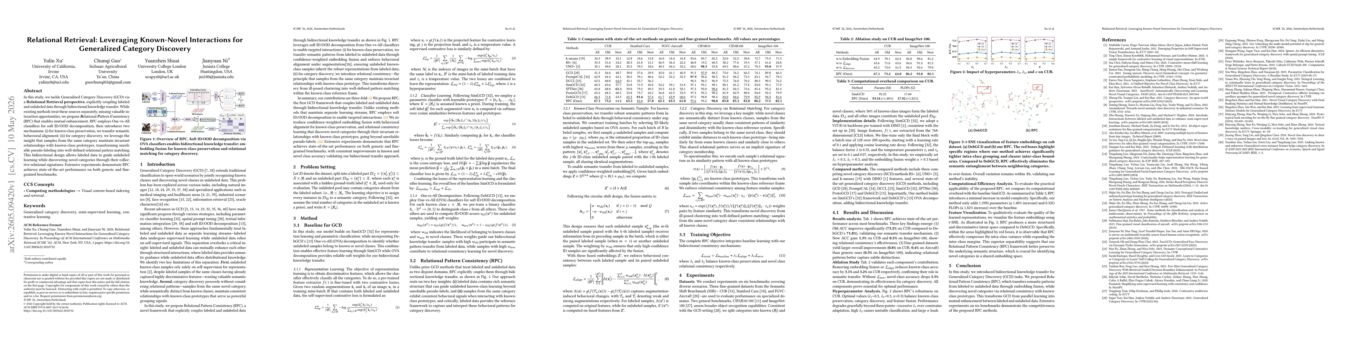 Thumbnail for Relational Retrieval: Leveraging Known-Novel Interactions for Generalized Category Discovery