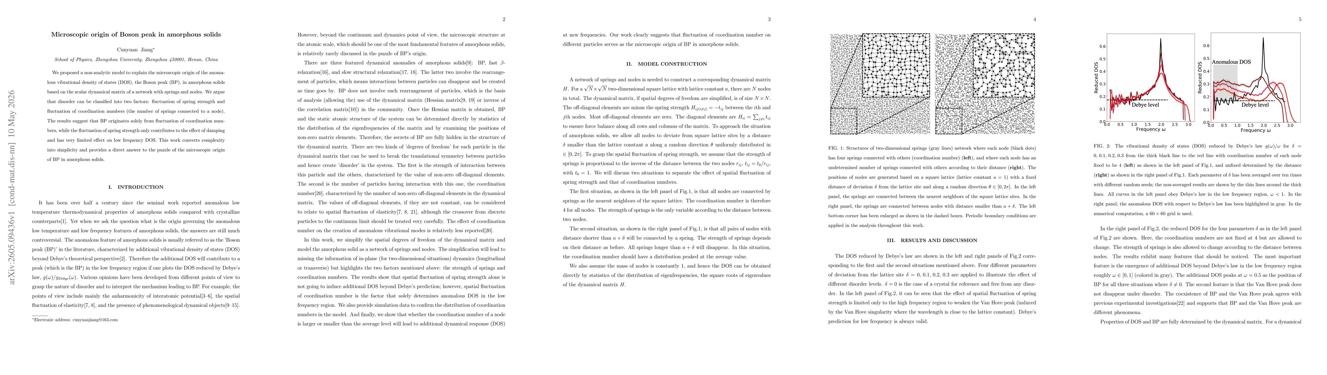 Thumbnail for Microscopic origin of Boson peak in amorphous solids