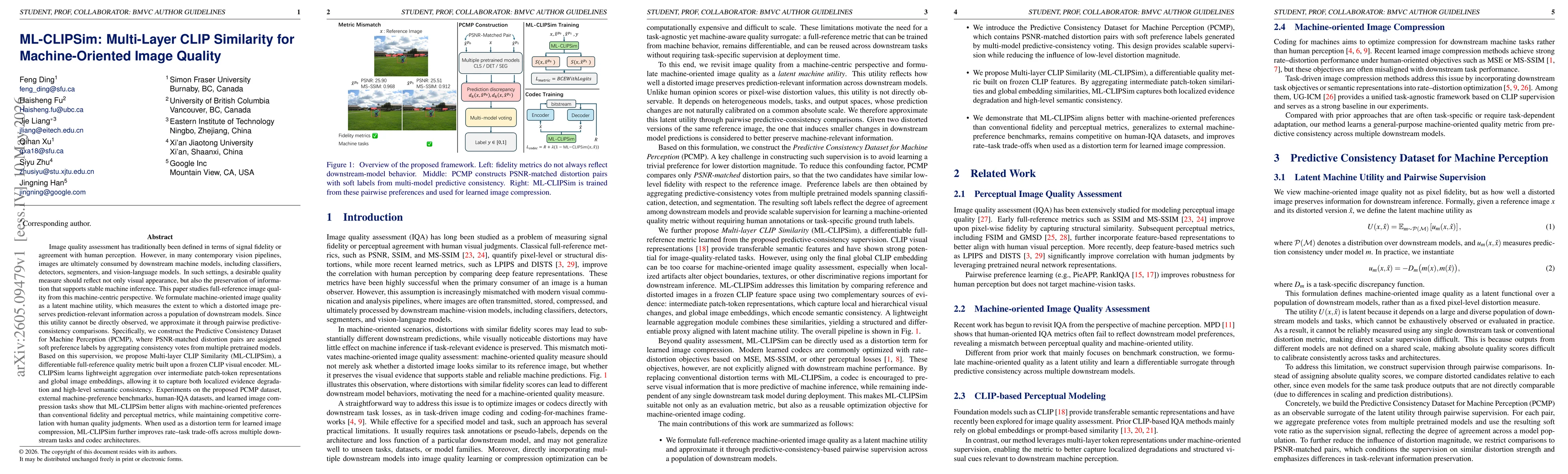 Thumbnail for ML-CLIPSim: Multi-Layer CLIP Similarity for Machine-Oriented Image Quality
