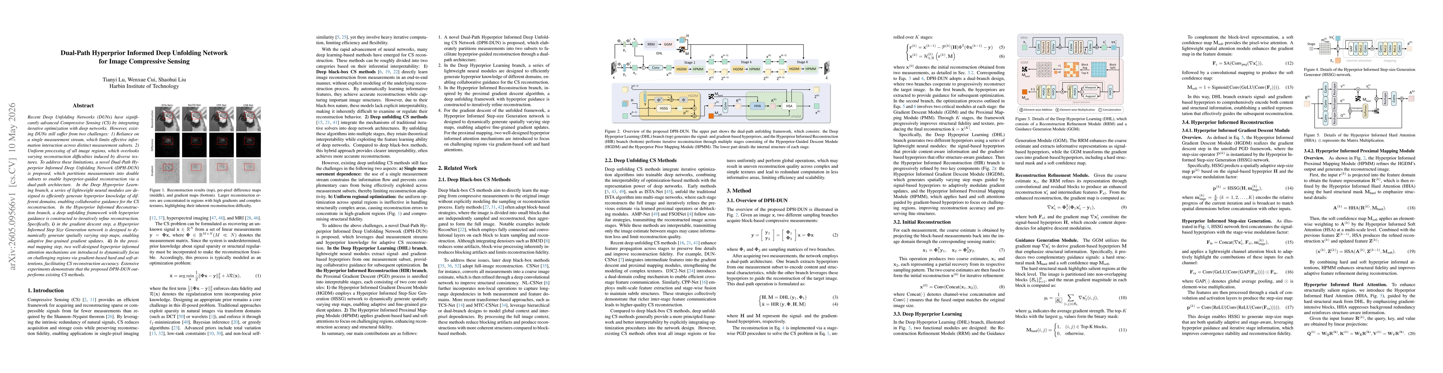Thumbnail for Dual-Path Hyperprior Informed Deep Unfolding Network for Image Compressive Sensing