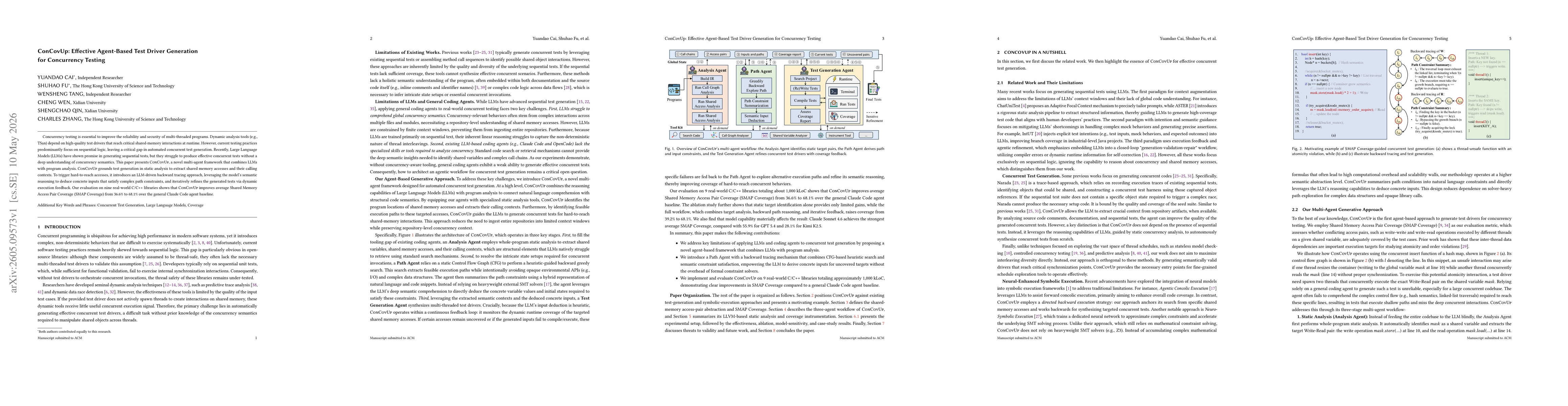 Thumbnail for ConCovUp: Effective Agent-Based Test Driver Generation for Concurrency Testing