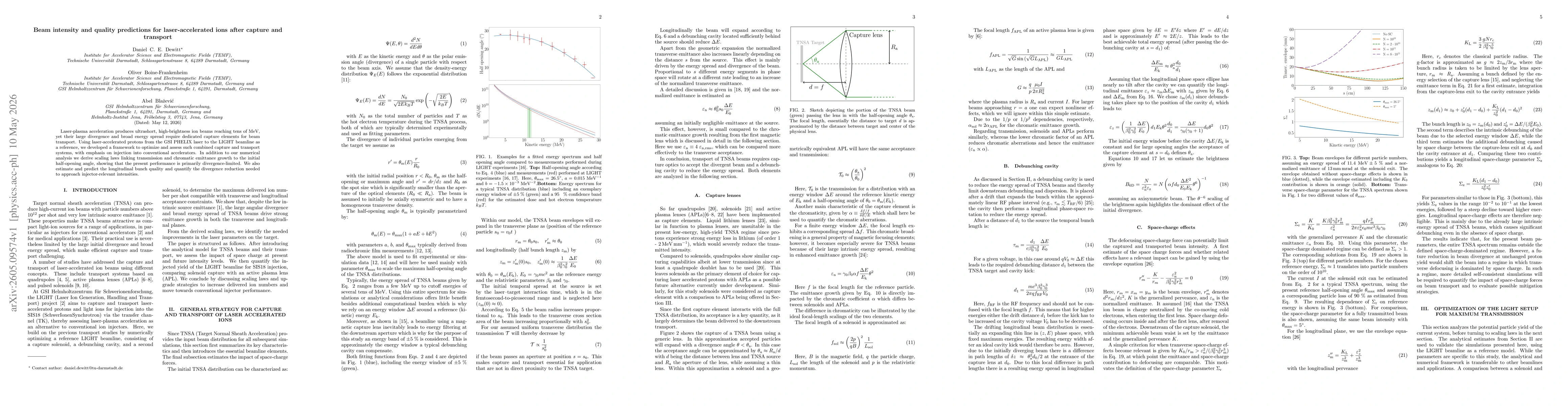 Thumbnail for Beam intensity and quality predictions for laser-accelerated ions after capture and transport