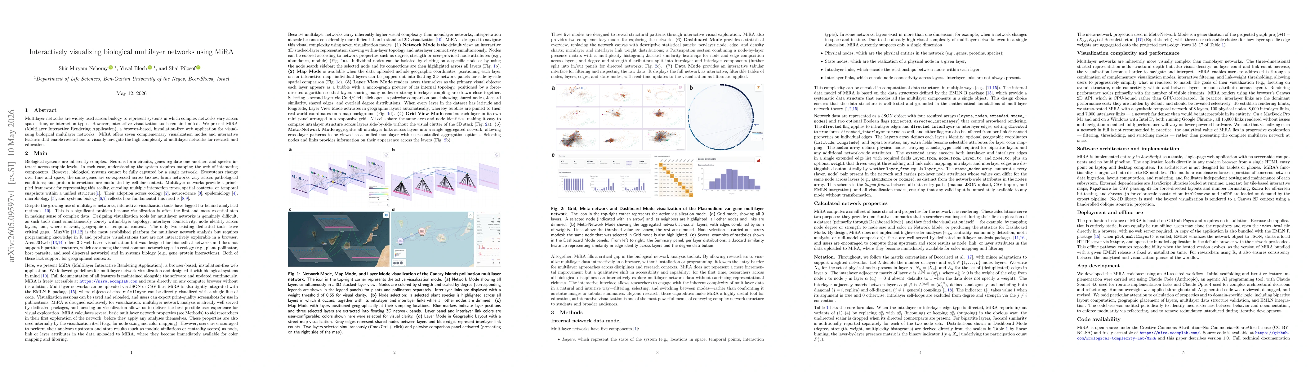 Thumbnail for Interactively visualizing biological multilayer networks using MiRA