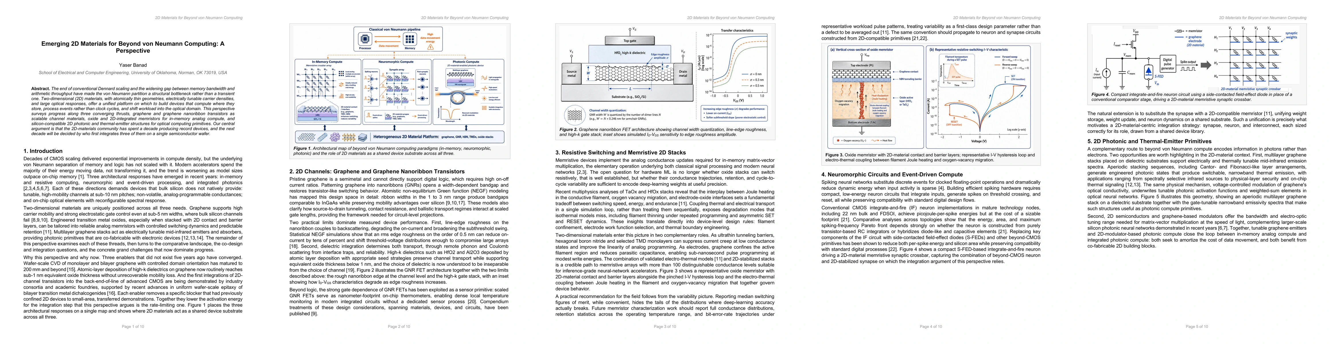 Thumbnail for Emerging 2D Materials for Beyond von Neumann Computing: A Perspective