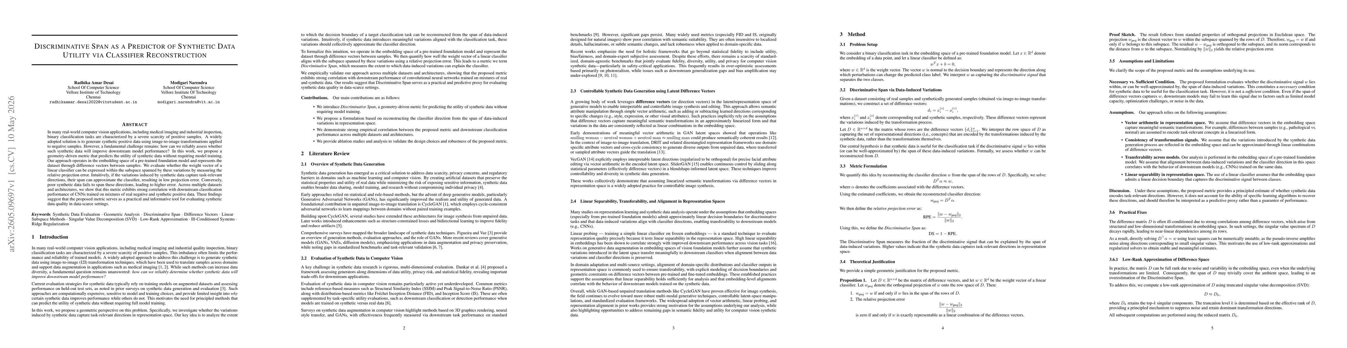 Thumbnail for Discriminative Span as a Predictor of Synthetic Data Utility via Classifier Reconstruction