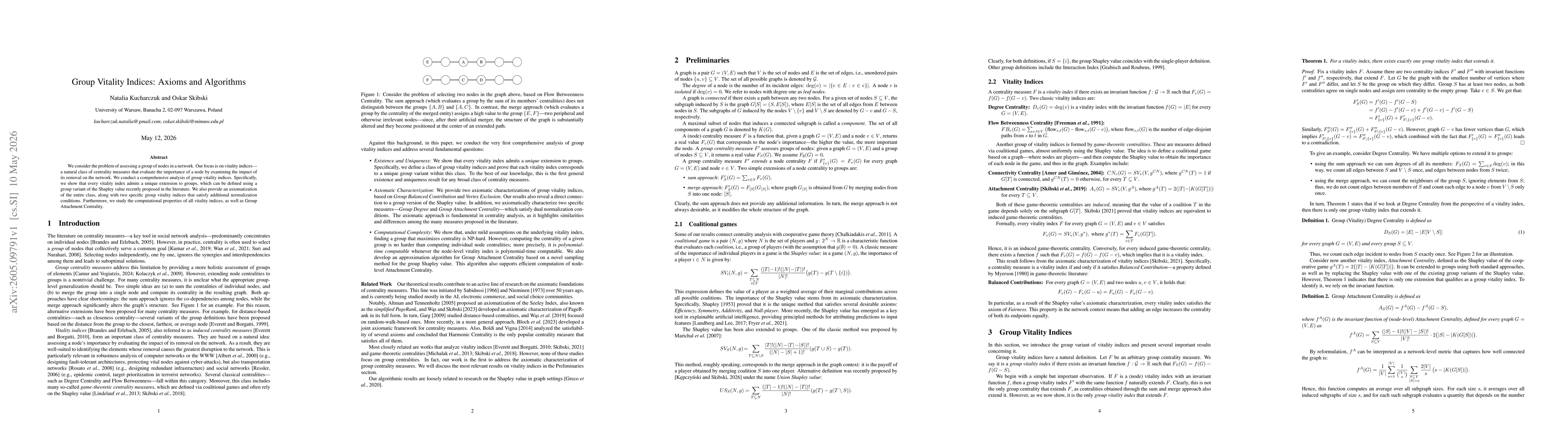 Thumbnail for Group Vitality Indices: Axioms and Algorithms