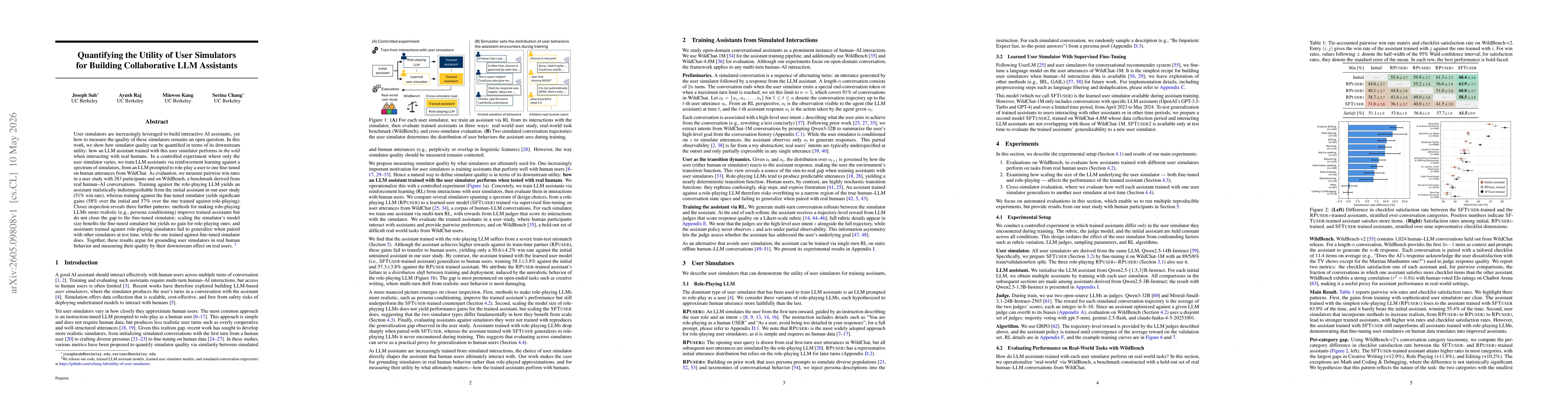 Thumbnail for Quantifying the Utility of User Simulators for Building Collaborative LLM Assistants