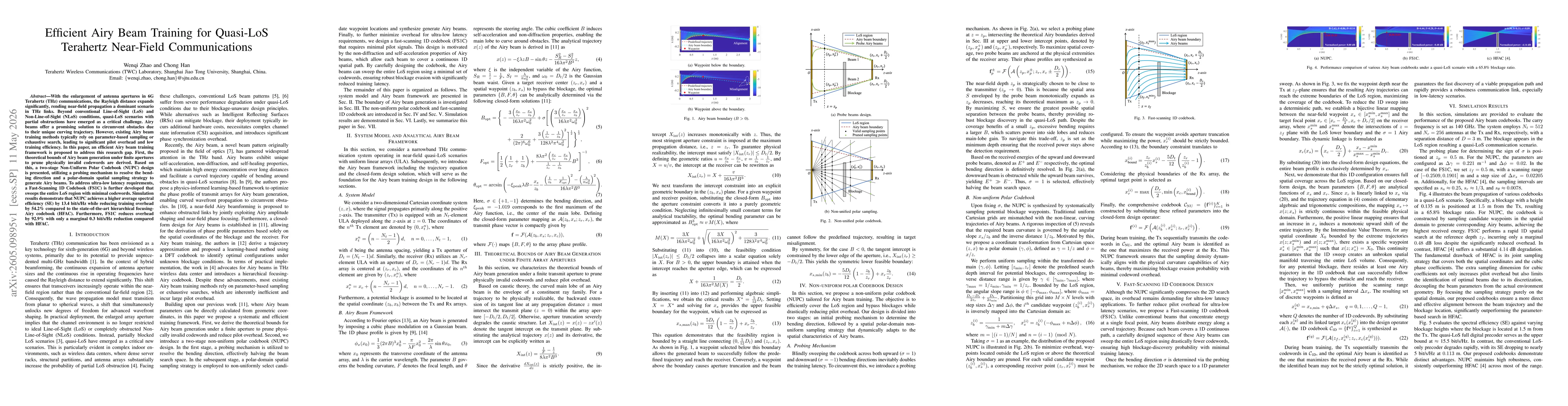 Thumbnail for Efficient Airy Beam Training for Quasi-LoS Terahertz Near-Field Communications