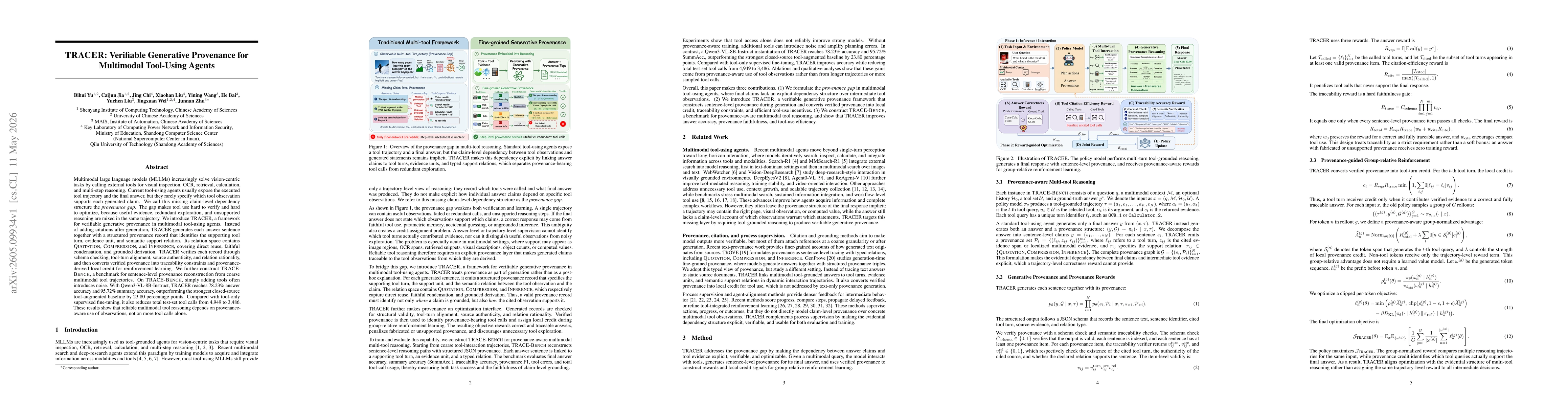 Thumbnail for TRACER: Verifiable Generative Provenance for Multimodal Tool-Using Agents