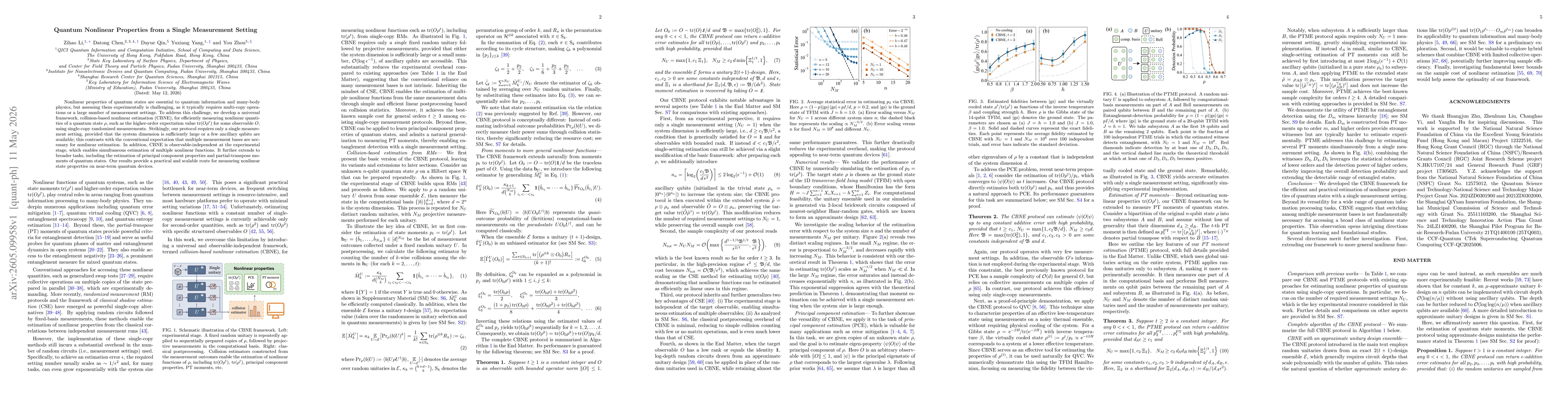 Thumbnail for Quantum Nonlinear Properties from a Single Measurement Setting
