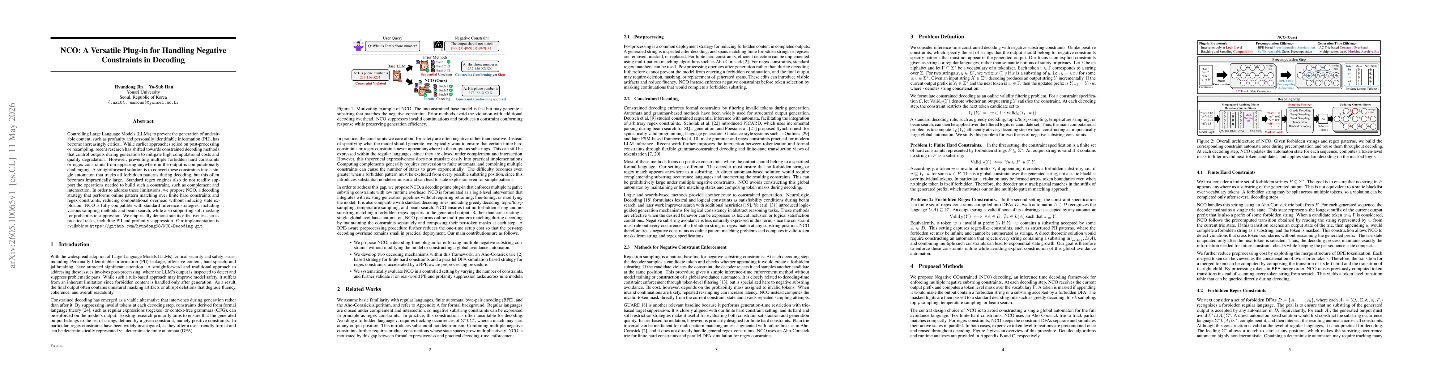 Thumbnail for NCO: A Versatile Plug-in for Handling Negative Constraints in Decoding