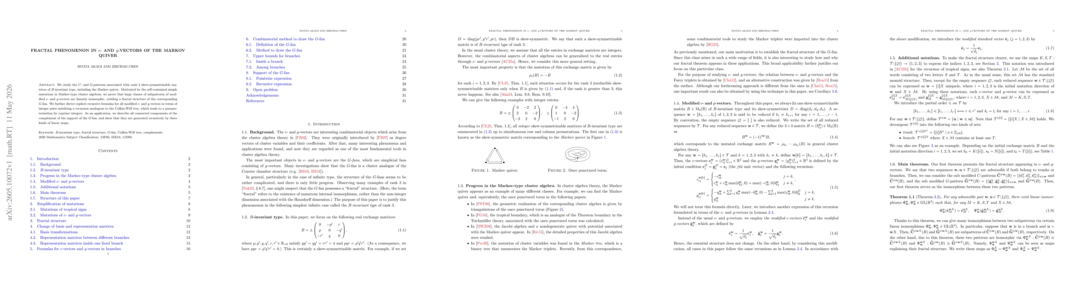 Thumbnail for Fractal phenomenon in $c$- and $g$-vectors of the Markov quiver