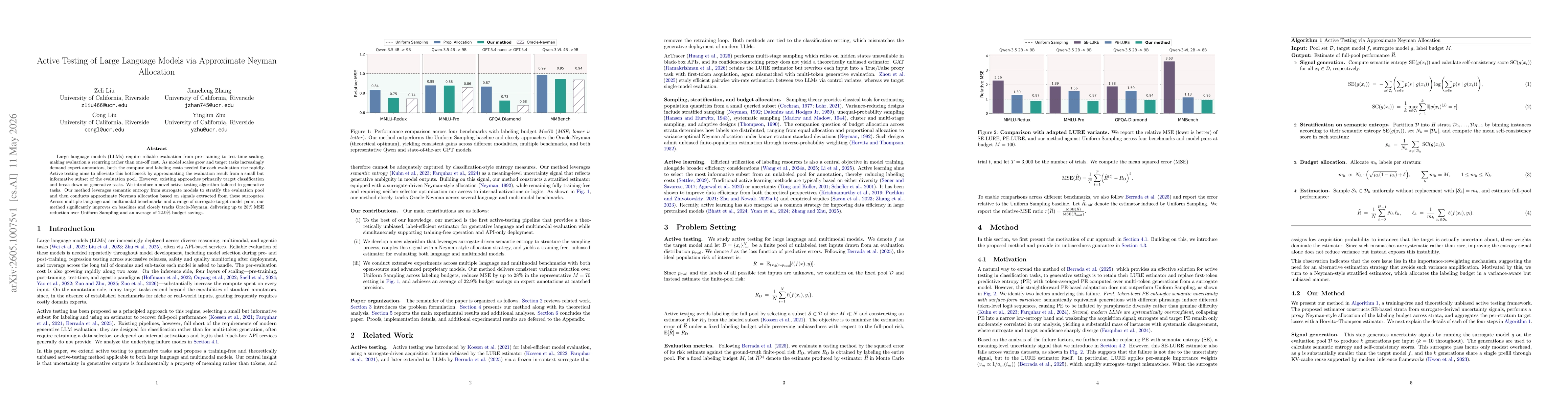 Thumbnail for Active Testing of Large Language Models via Approximate Neyman Allocation