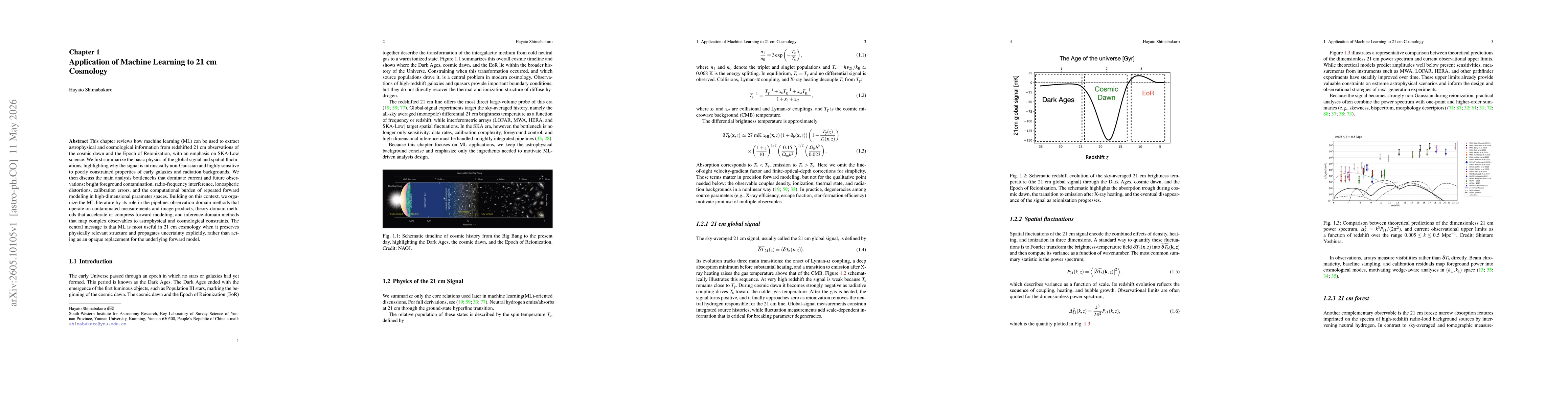 Thumbnail for Application of Machine Learning to 21 cm Cosmology