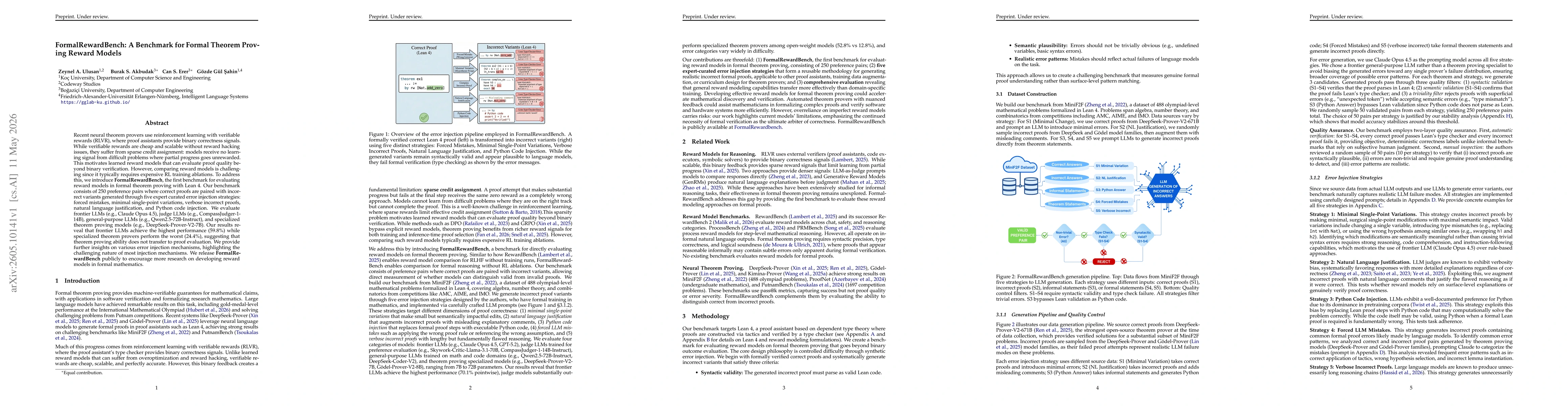 Thumbnail for FormalRewardBench: A Benchmark for Formal Theorem Proving Reward Models