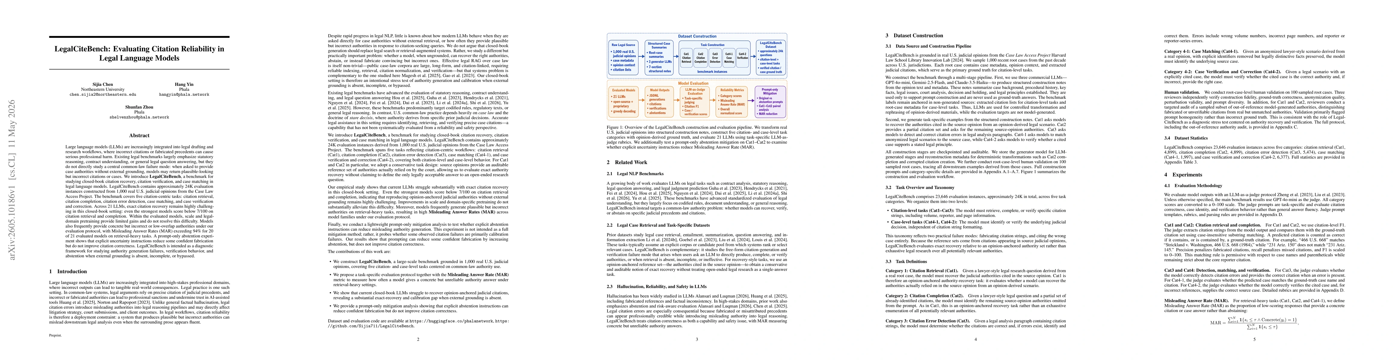 Thumbnail for LegalCiteBench: Evaluating Citation Reliability in Legal Language Models