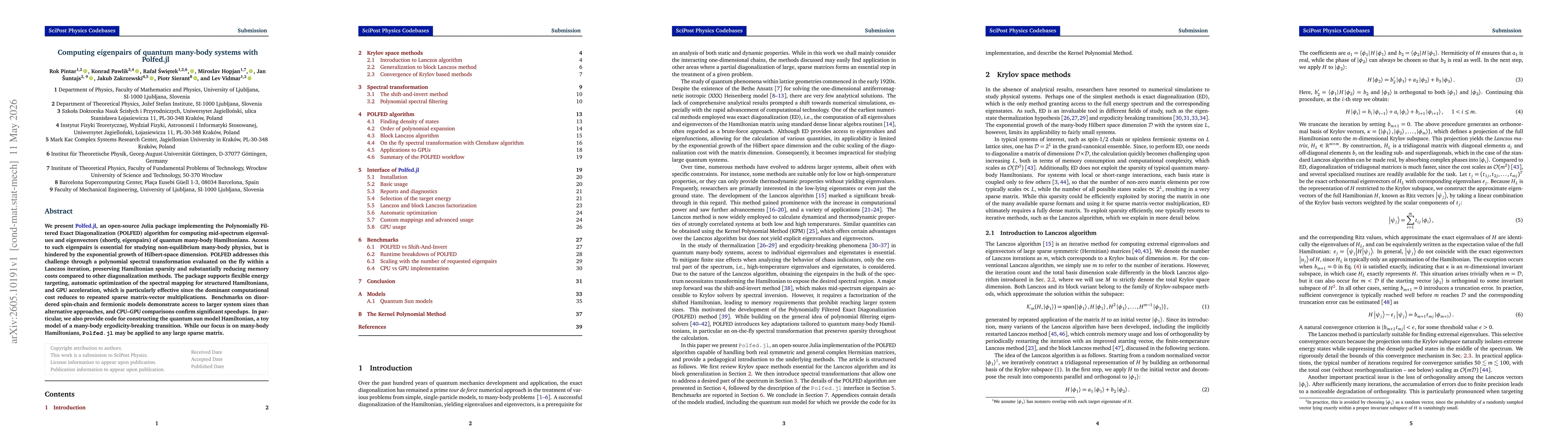 Thumbnail for Computing eigenpairs of quantum many-body systems with Polfed.jl