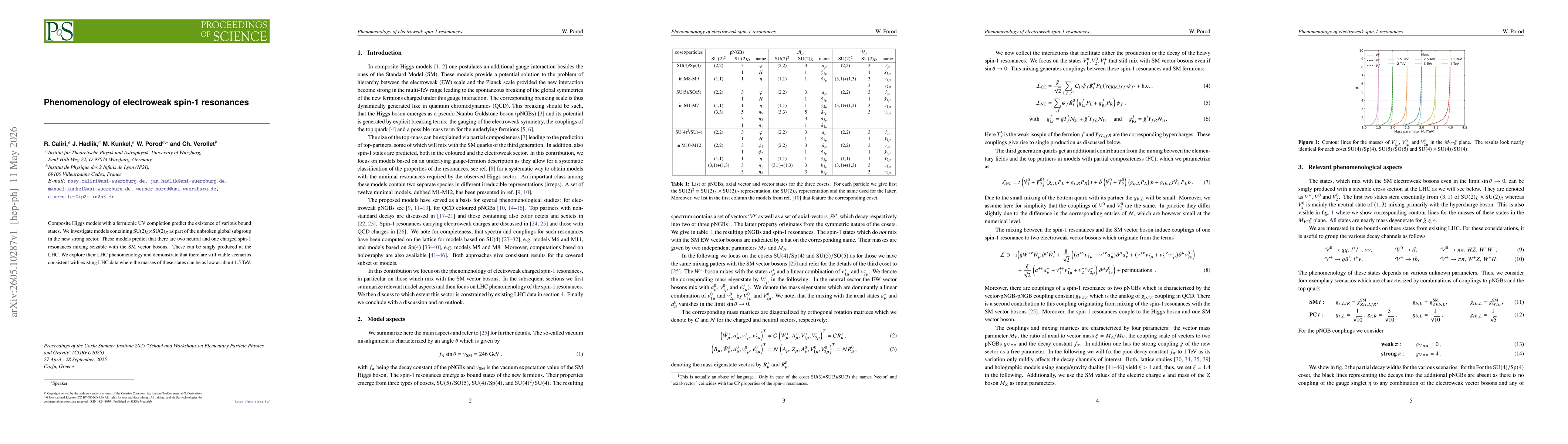 Thumbnail for Phenomenology of electroweak spin-1 resonances