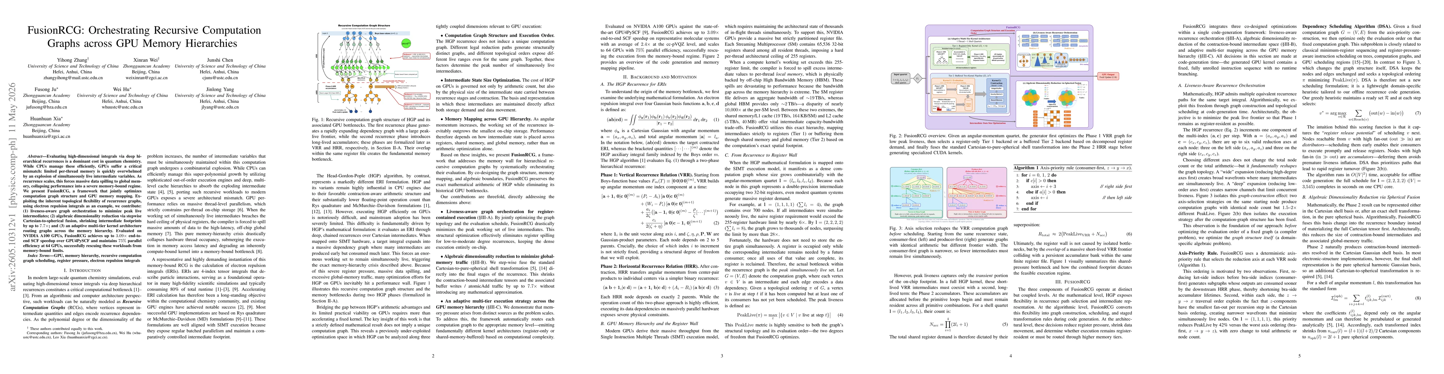 Thumbnail for FusionRCG: Orchestrating Recursive Computation Graphs across GPU Memory Hierarchies