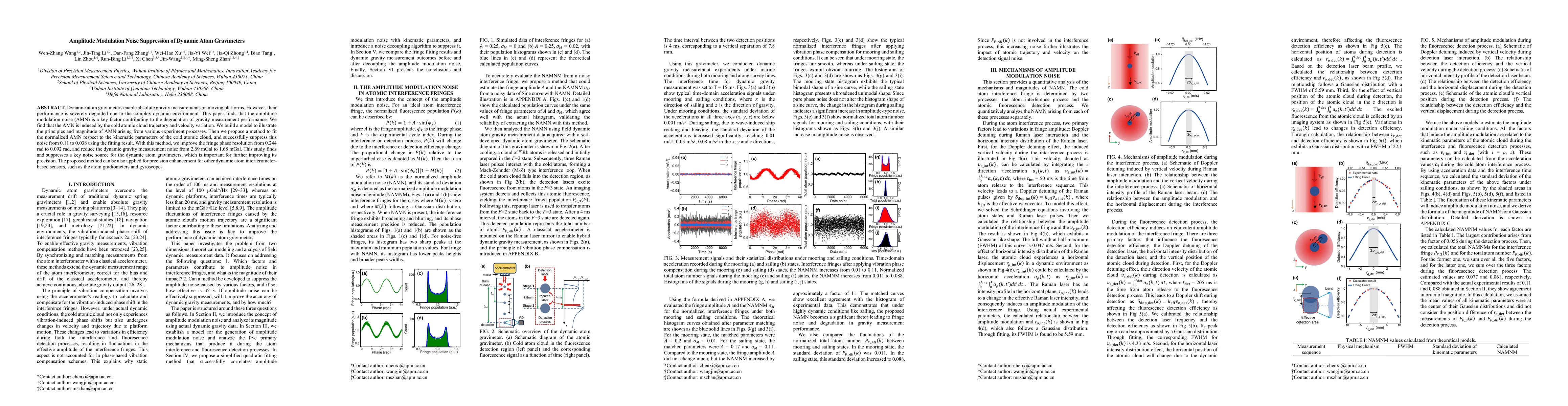 Thumbnail for Amplitude Modulation Noise Suppression of Dynamic Atom Gravimeters