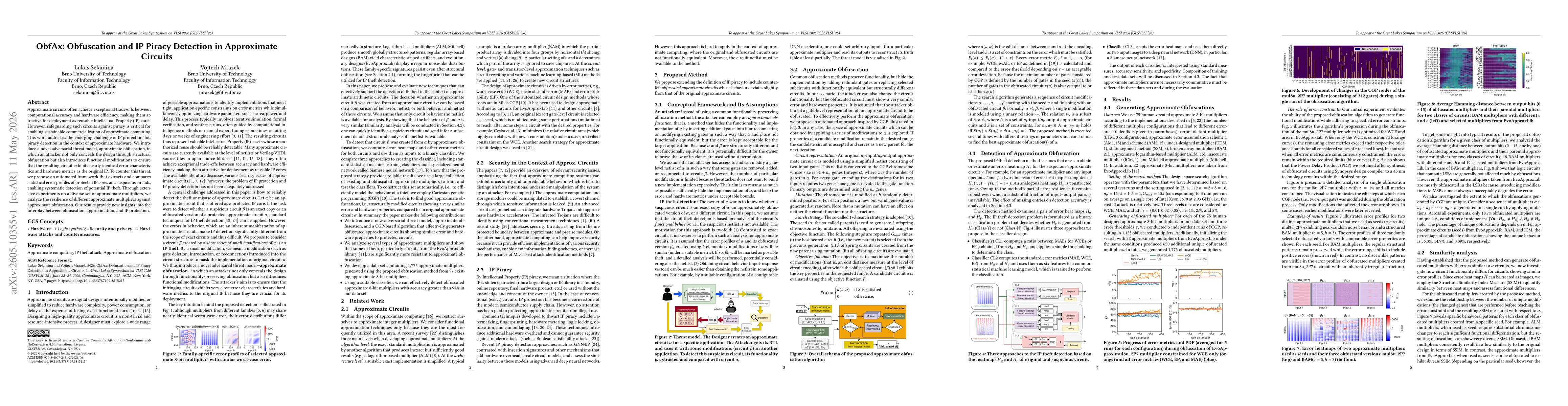 Thumbnail for ObfAx: Obfuscation and IP Piracy Detection in Approximate Circuits