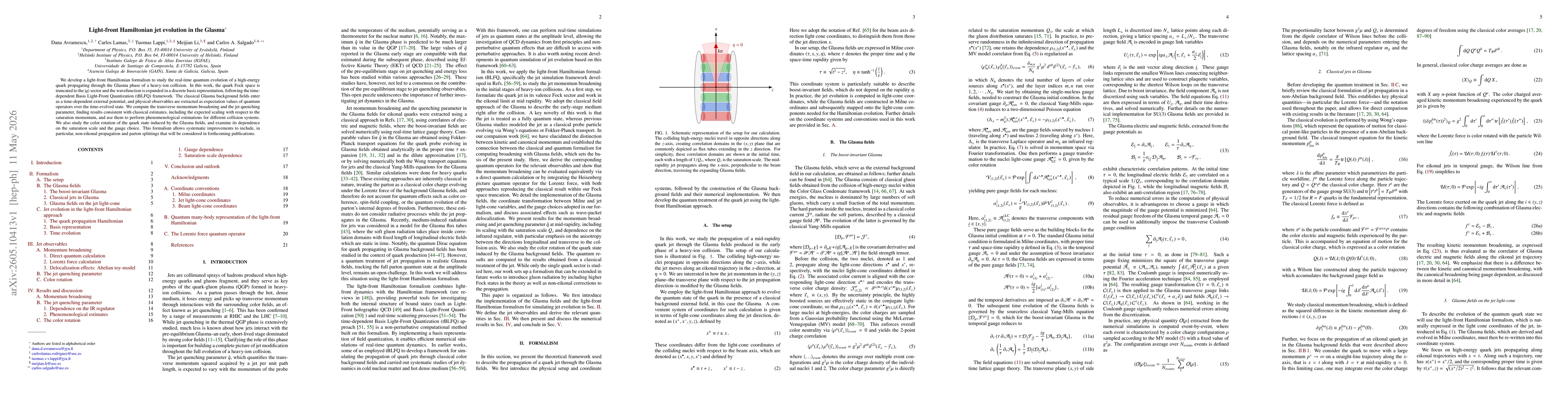 Thumbnail for Light-front Hamiltonian jet evolution in the Glasma