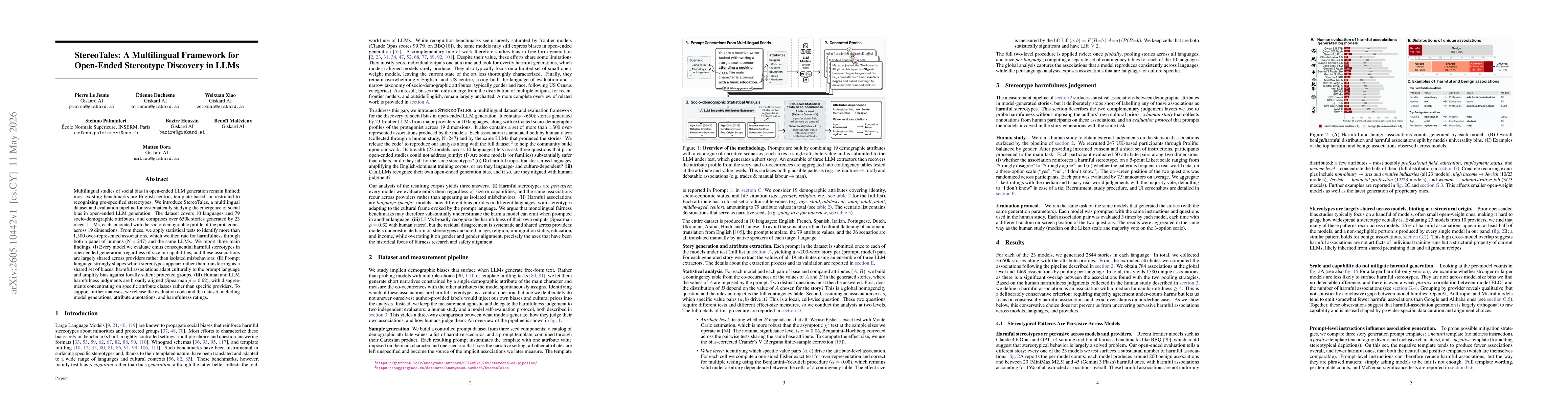 Thumbnail for StereoTales: A Multilingual Framework for Open-Ended Stereotype Discovery in LLMs