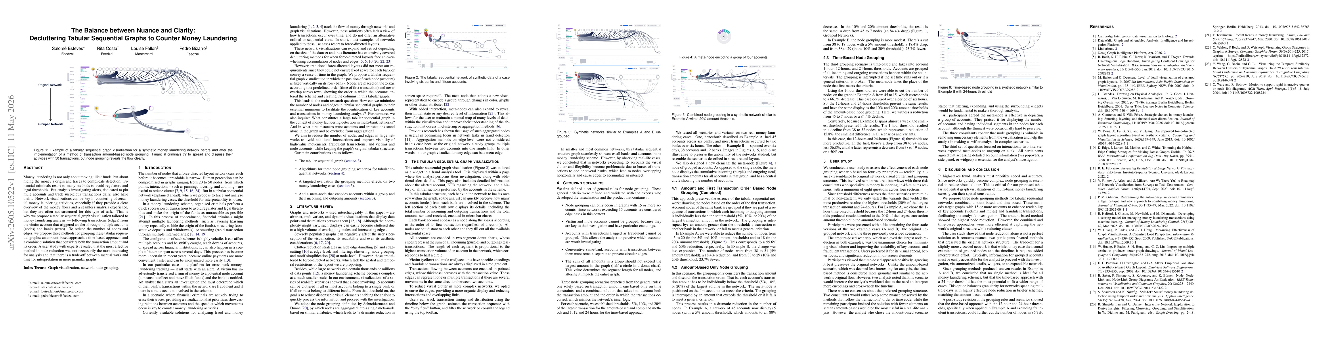 Thumbnail for The Balance between Nuance and Clarity: Decluttering Tabular Sequential Graphs to Counter Money Laundering