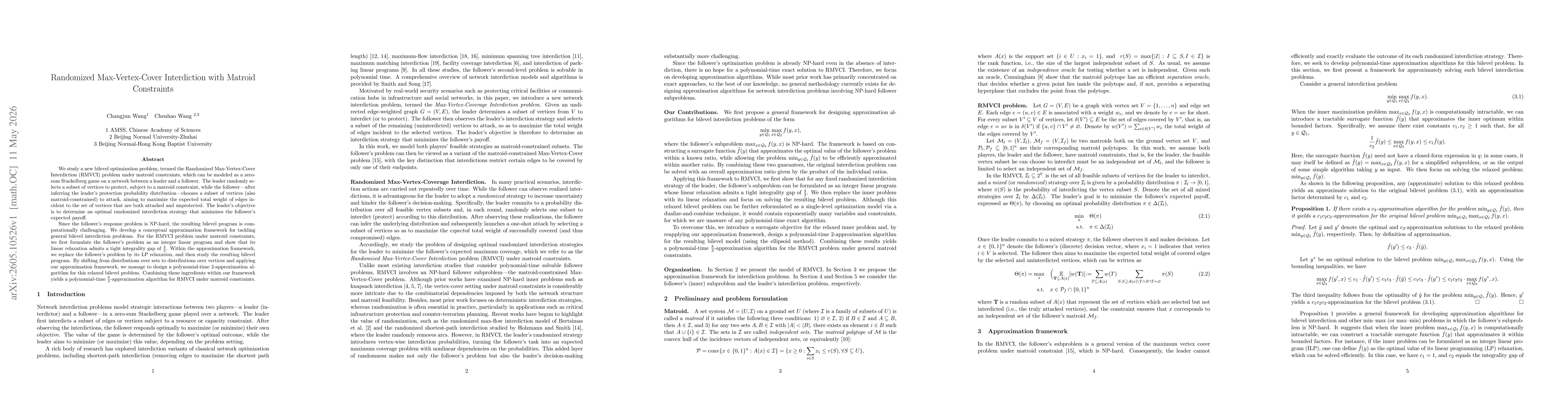 Thumbnail for Randomized Max-Vertex-Cover Interdiction with Matroid Constraints